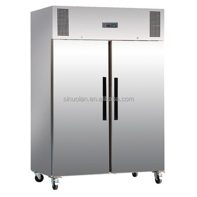 Large Deep Refrigerator Stainless Steel Kitchen Display Refrigerator Industrial Frost Free 3 Door Upright Freezer
