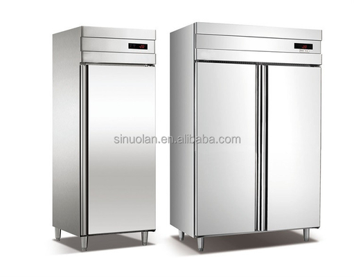 Large Deep Refrigerator Stainless Steel Kitchen Display Refrigerator Industrial Frost Free 3 Door Upright Freezer