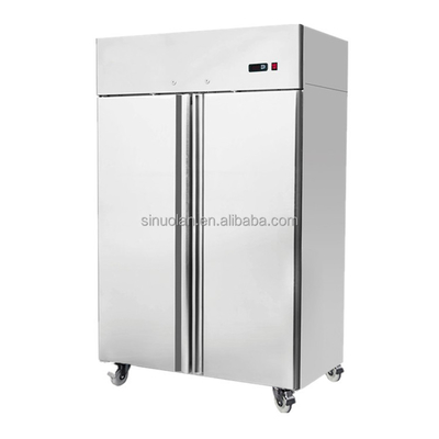 2 Doors Fridges Freezers Refrigerators Kitchen Refrigerator Commercial Stainless Steel Door Upright Deep Freezer