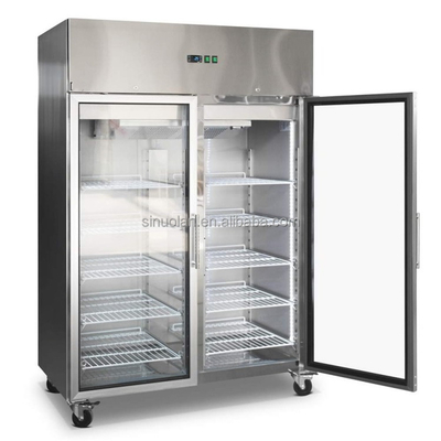 2 Doors Fridges Freezers Refrigerators Kitchen Refrigerator Commercial Stainless Steel Door Upright Deep Freezer