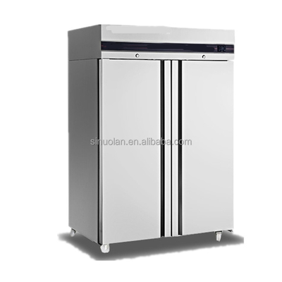 2 Doors Fridges Freezers Refrigerators Kitchen Refrigerator Commercial Stainless Steel Door Upright Deep Freezer