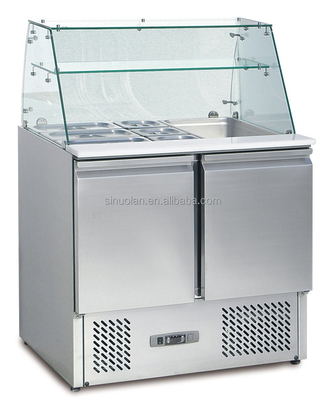Small Deep Freezer Salad Bar Stand Benchtop Undercounted Under Counter Refrigerators Fridge Table