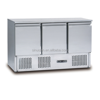 Restaurant Equipment Salad Bar Pizza Prep Fridge Salad Under Counter Sandwich Table Refrigerator
