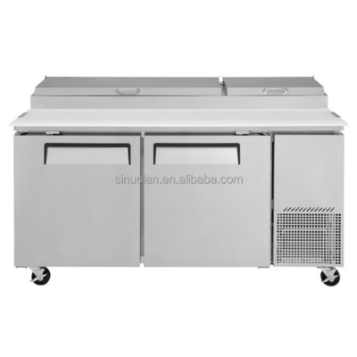 Commercial Salad Bar Pizza Prep Table Chiller Containers Used Refrigerated Salad Bar