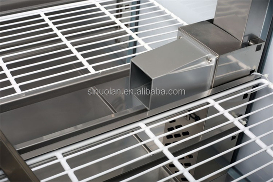 Hotel Restaurant Salad Prep Table Top Salad Bar Freezer 20 Plate Pizza Fridge Counter Refrigerator