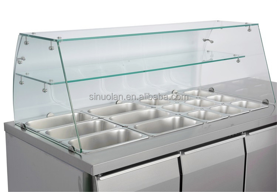 Pizza Working Table Pizza Preparation Professional Salad Chiller Display Table