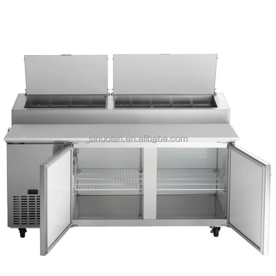 Pizza Table Prep 86x33 Salad Sandwich Refrigerator Refrigerated Sandwich Display Cooler