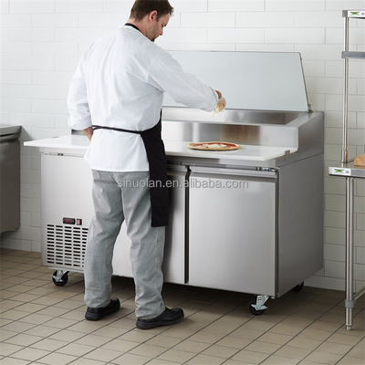 Outdoor Cooler And Prep Table Salad Bar Refrigeration Compressor Refrigerator For Sandwiches