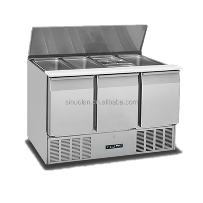 Pizza Preparation Fridge Sandwich Prep Table Cooler Pizza Prep Table Refrigerator 90"