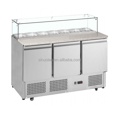 Countertop Refrigerated Sandwich Salad Prep Table Pizza Refrigeration Table Fridge Pizza