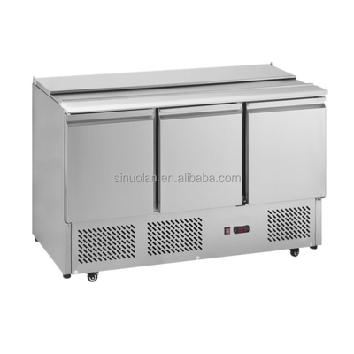 Countertop Refrigerated Sandwich Salad Prep Table Pizza Refrigeration Table Fridge Pizza