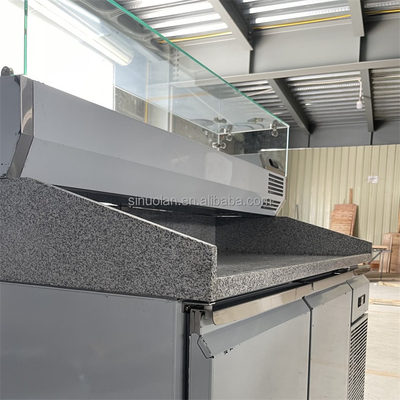 Restaurant Kitchen Equipment Stainless Steel Pizza Prep Table Counter