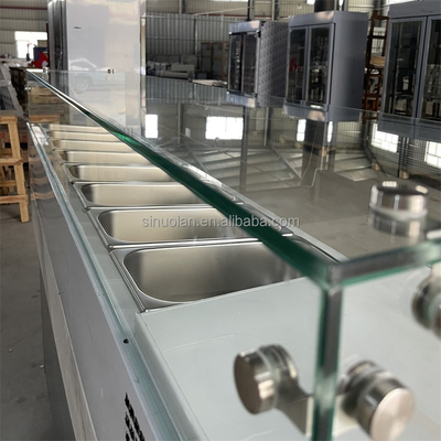 Pizza Cabinet Dispenser Commercial Pizza Salad Freeze Workbench Refrigerator Fruit Salvage Cabinet