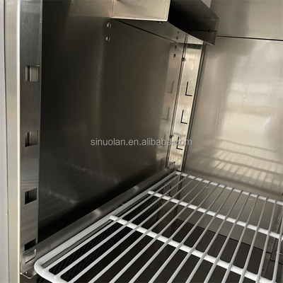Top Saladette Refrigeration Sandwich Prep Tables R134a Salad Fridge Bar Equip Salad Pizza Counter Refrigerator Display
