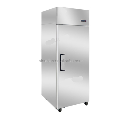 2023 Hot Sale Stainless Steel Top Upright Freezer Fridge Kitchen Use one Door Refrigerator For Home