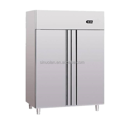 Two Door Upright Chiller Freezer Vertical Commercial Kitchen Refrigerator Freezer