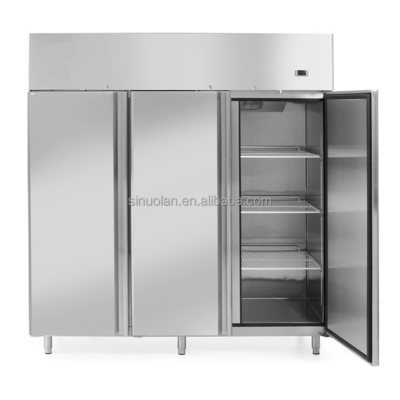 Commercial Refrigerator Four Doors Double Temperature Vertical Air-cooled Fresh-keeping Refrigerator Restaurant Kitchen Freezer