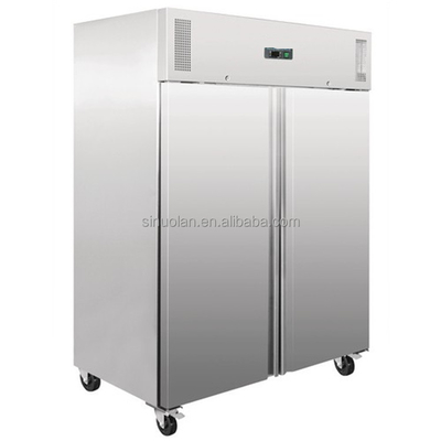SINUOLAN Commercial 3 Door Refrigerator Stainless Steel Kitchen Refrigerator Double Temperature Freezer Vertical