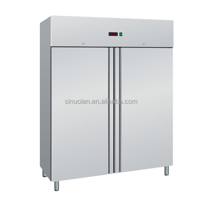 High Quality Newest Kitchen Equipment Vertical Freezer Commercial Double Door Display Freezer
