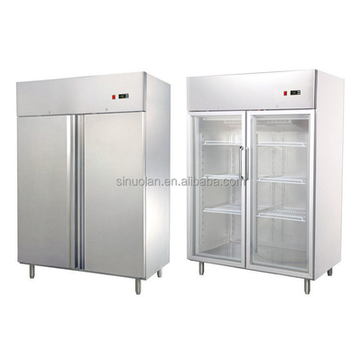 1400-1500L Lager Size Triple Door Fan Cooling Frost Free Stainless Standing Chiller/freezer For Catering Kitchen