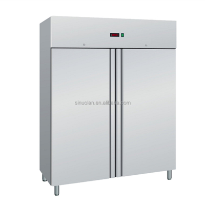 Combo Commercial Refrigerator For Kitchen 1000L Double Doors Upright Bottom Freezer Vertical Fridge/freezer