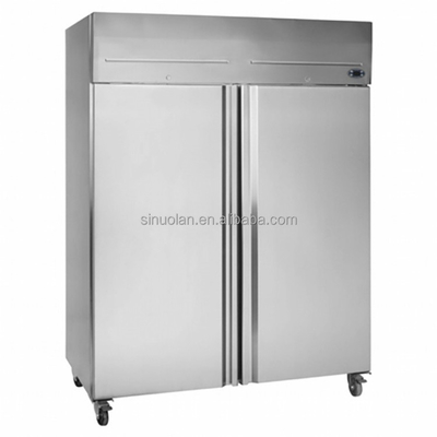 Combo Commercial Refrigerator For Kitchen 1000L Double Doors Upright Bottom Freezer Vertical Fridge/freezer