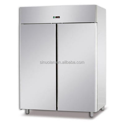 Combo Commercial Refrigerator For Kitchen 1000L Double Doors Upright Bottom Freezer Vertical Fridge/freezer
