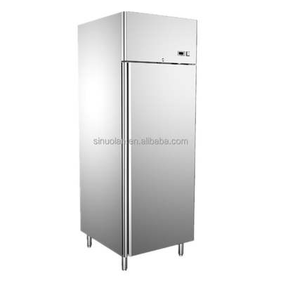 Commercial 1 Door Refrigerator Stainless Steel Kitchen Refrigerator Freezer Vertical