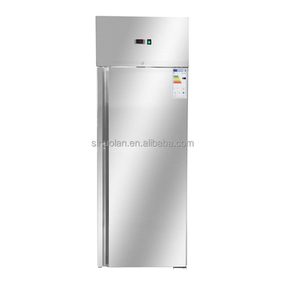 Commercial 1 Door Refrigerator Stainless Steel Kitchen Refrigerator Freezer Vertical