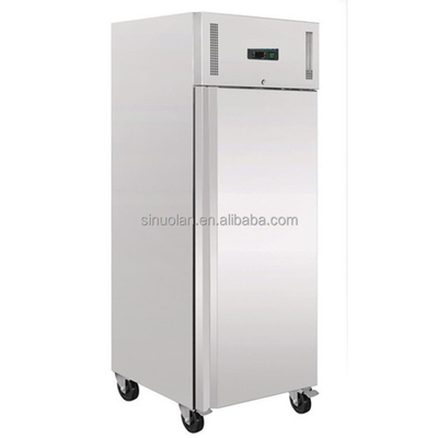 Commercial 1 Door Refrigerator Stainless Steel Kitchen Refrigerator Freezer Vertical