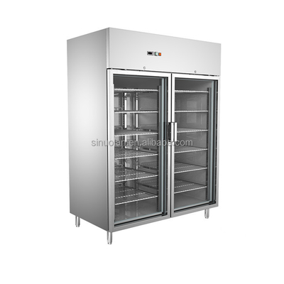 Commercial Refrigerator Double Temperature Freezer And Chiller Stainless Steel Refrigerator