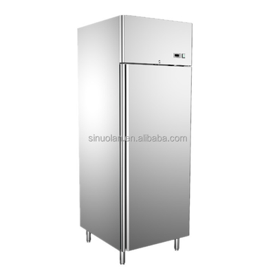 Hot 1 Door Stainless Steel Fridge Two Doors Kitchen Refrigerator Vertical Display Fridge Chiller Freezer