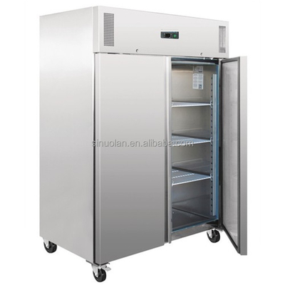 Supermarket Refrigerator 2 Glass Door Beverage Chiller Fresh Food Showcase Upright Display Fridge Bottle Cooler