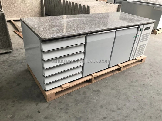 China Refrigeration Equipment Salad Bar Cool Bar/sandwich,Salad Preparation Pizza Counter Refrigerator/marble Pizza Prep Table