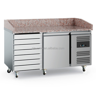 Salad Bar Small Counter Work Table Used Subway Sandwich Prep Table Refrigerated Pizza Refrigerator With Marble Top Buffet Sale