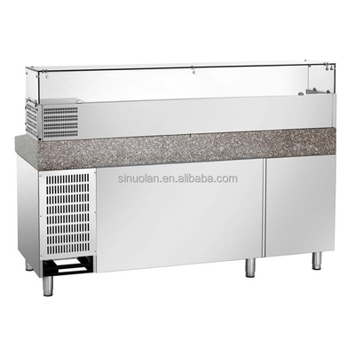 Hot Sale Commercial Pizza Preparation Table Stainless Steel Pizza Prep Table With G/n Container