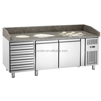 New Arrival Commercial Fridge Pizza Prep Table Underbench Fridge Refrigerated Prep Table