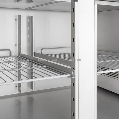 Professional Stainless Steel And Marble Top Pizza Prep Table/pizza Display Refrigerator/refrigerated Pizza Counter