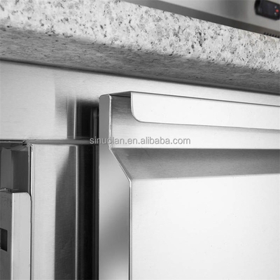 Professional Stainless Steel And Marble Top Pizza Prep Table/pizza Display Refrigerator/refrigerated Pizza Counter