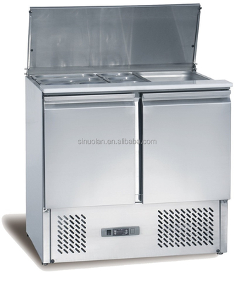 Factory Price Salad Bar Cooler Containers Industrial Refrigerator Drawer Under Counter Freezer Pizza Display Keep Fresh Fridge