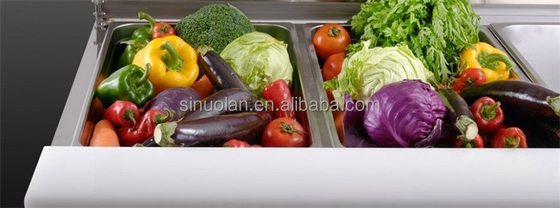 Factory Price Salad Bar Cooler Containers Industrial Refrigerator Drawer Under Counter Freezer Pizza Display Keep Fresh Fridge