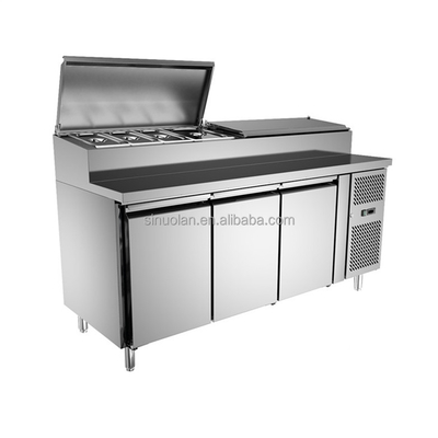 Commercial Kitchen Restaurant Pizza Refrigerated Work Table Fridge
