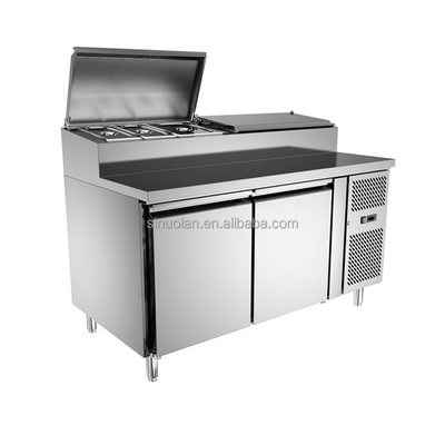 Commercial Refrigeration Equipment Pizza Prep Fridge Under Counter Sandwich Prep Table