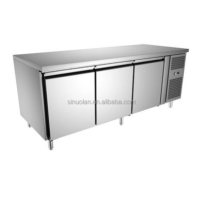 Air Cooling Worktable Kitchen Hotel Bench Under Counter Chiller