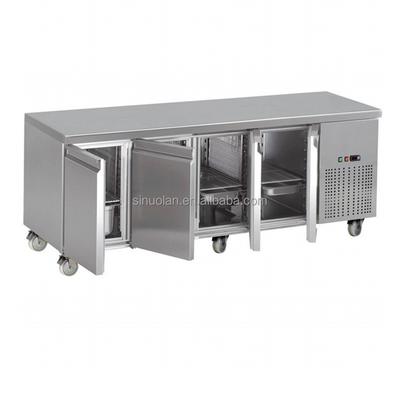 Fruit Fresh-keeping Refrigerator Refrigeration 4 Door Under Counter Freezer Prep Table Cooler