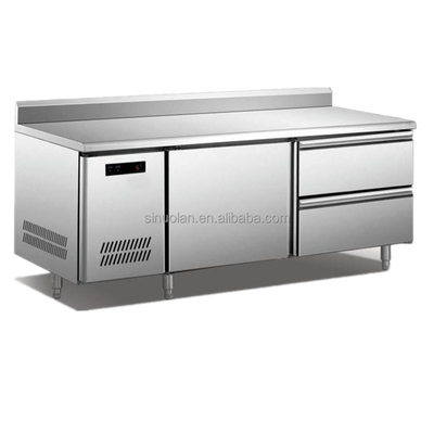 SS304 Refrigeration 6 Drawers Prep Table Undercounter Chiller