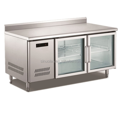 Workbench Refrigerator Salad Bar Containers Pizza Display Under Counter Fridge