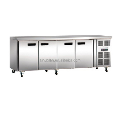 Workbench Refrigerator Salad Bar Containers Pizza Display Under Counter Fridge