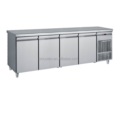 Workbench Refrigerator Salad Bar Containers Pizza Display Under Counter Fridge
