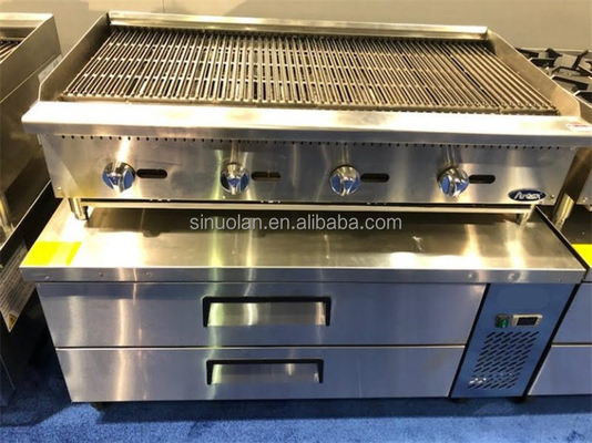 American Style Chef Base Refrigerator with Drawers Medicine Base Commercial Drawer Refrigerated Chef Base